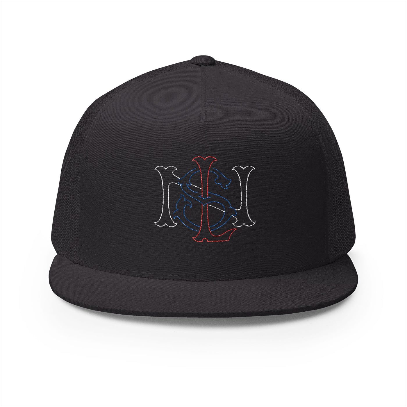 Lions Not Sheep "Yankee" 5 Panel Trucker Hat - Dark Version Old