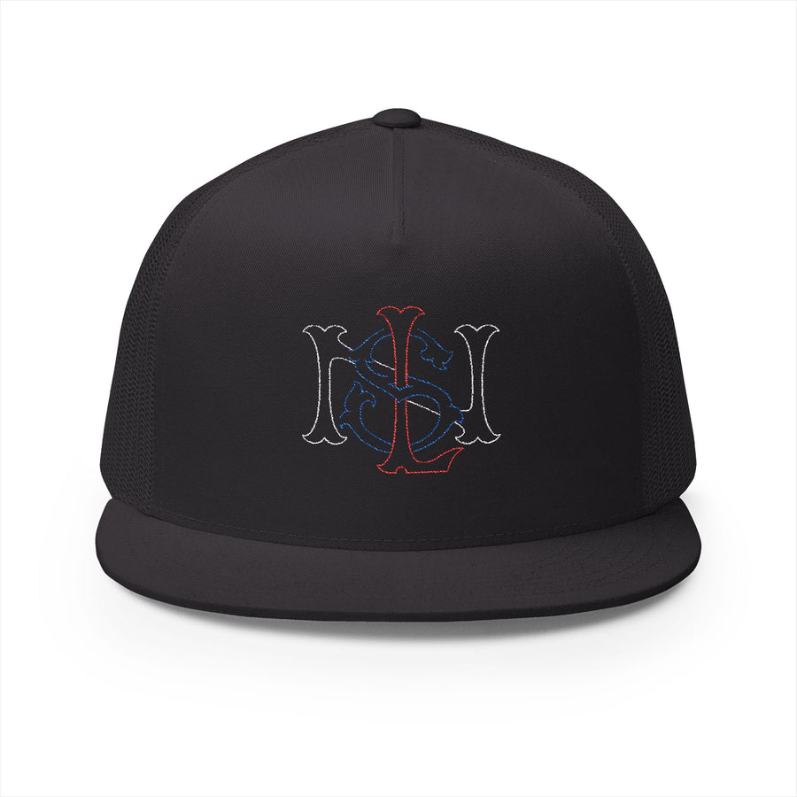 Lions Not Sheep "Yankee" 5 Panel Trucker Hat - Dark Version Old