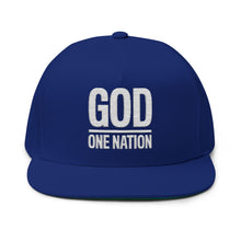Lions Not Sheep "God's Nation" Flat Bill Hat - Dark Version Old