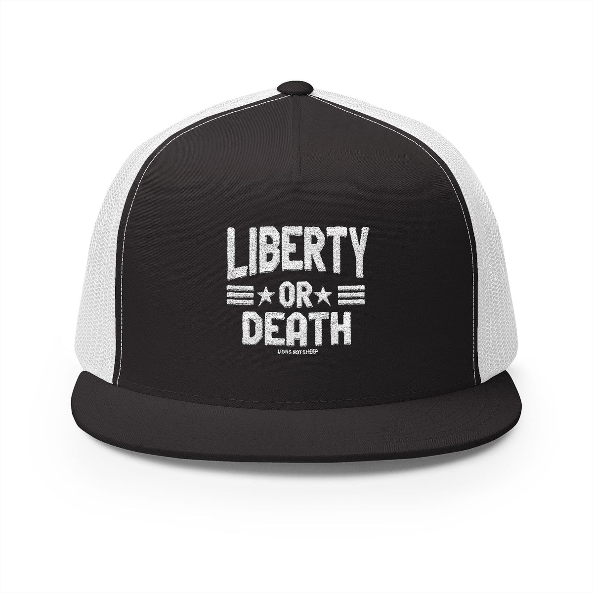 Lions Not Sheep &quot;Liberty or Death&quot; 5 Panel Trucker Hat - Dark Version