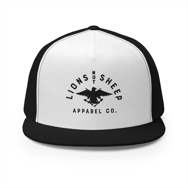 Lions Not Sheep "Vintage Eagle" 5 Panel Trucker Hat - Light Version Old