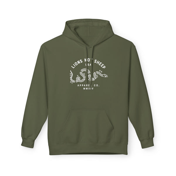 Lions Not Sheep "Vintage Snake" Softstyle Fleece Hoodie
