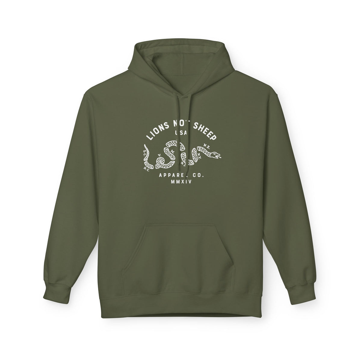 Lions Not Sheep "Vintage Snake" Softstyle Fleece Hoodie
