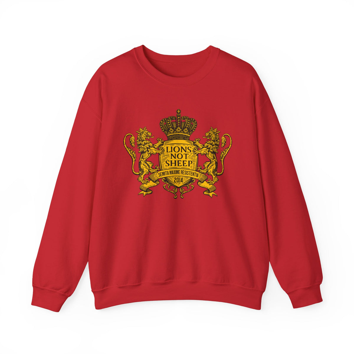 Lions Not Sheep "Coat of Arms" Unisex Crewneck Sweatshirt