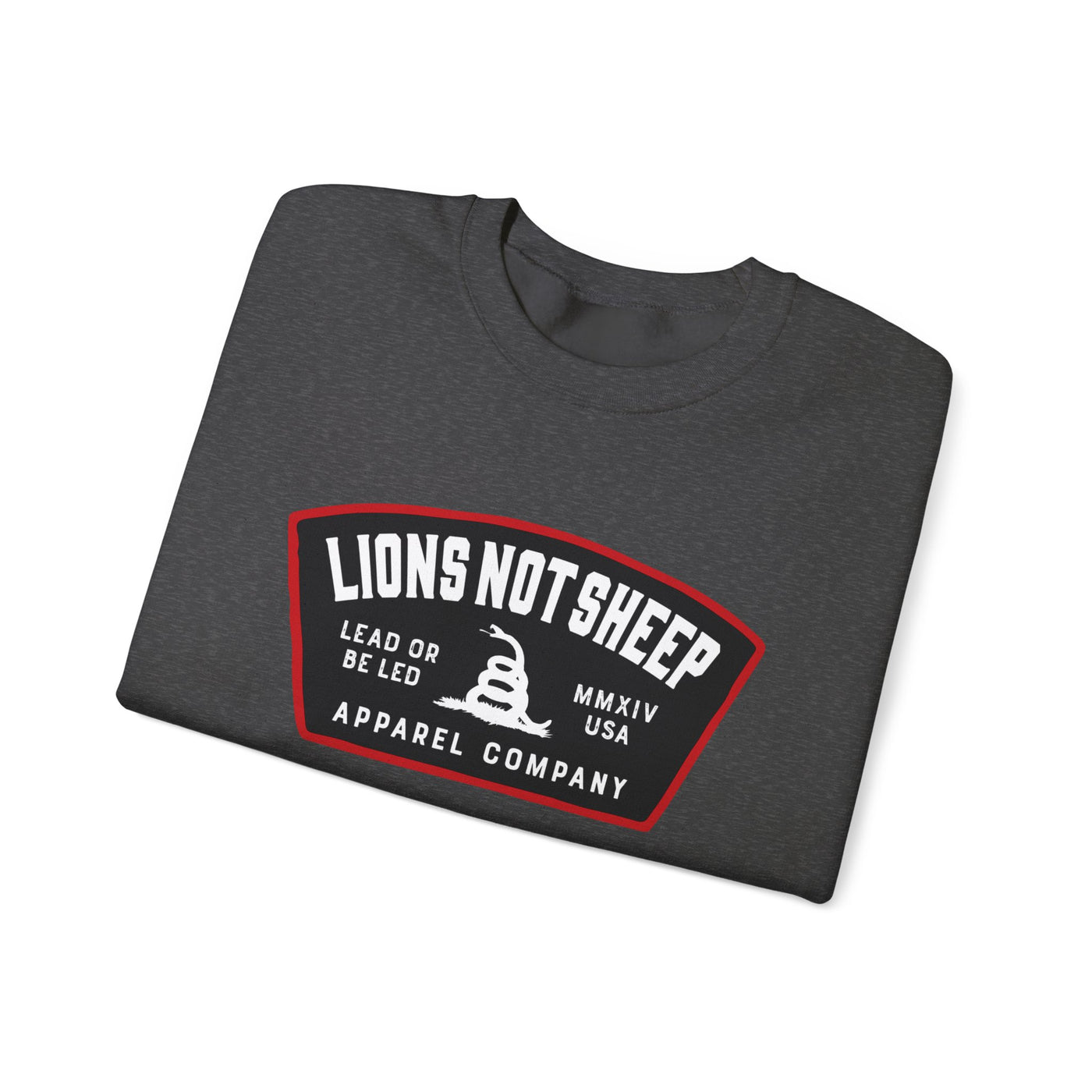 Lions Not Sheep "Lead From the Front" Unisex Crewneck Sweatshirt