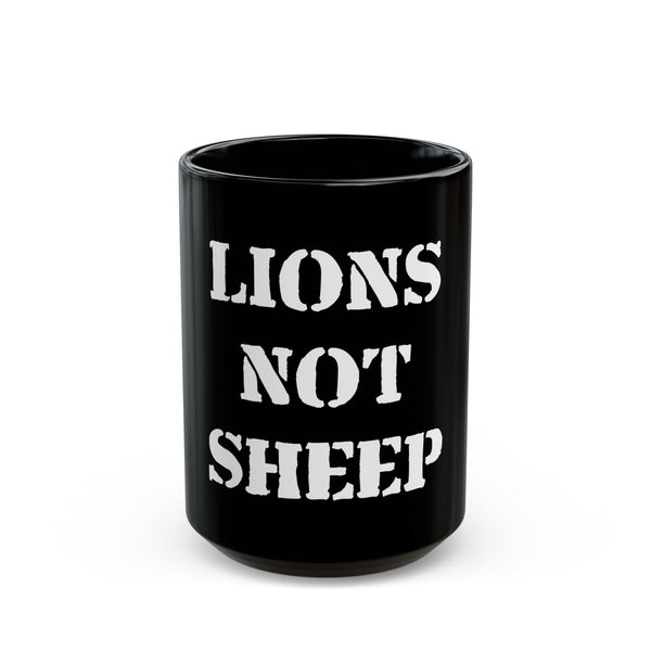Lions Not Sheep 'OG' Black Mug