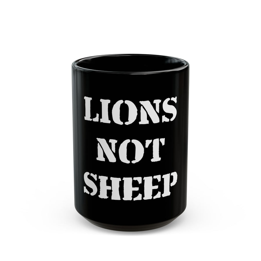 Lions Not Sheep 'OG' Black Mug