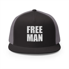 Lions Not Sheep "Free Man" 5 Panel Trucker Hat - Dark Version Old