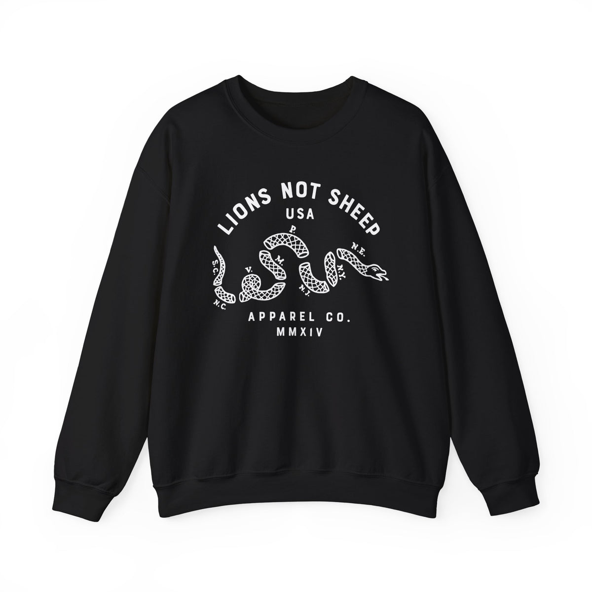 Lions Not Sheep "Vintage Snake" Unisex Crewneck Sweatshirt