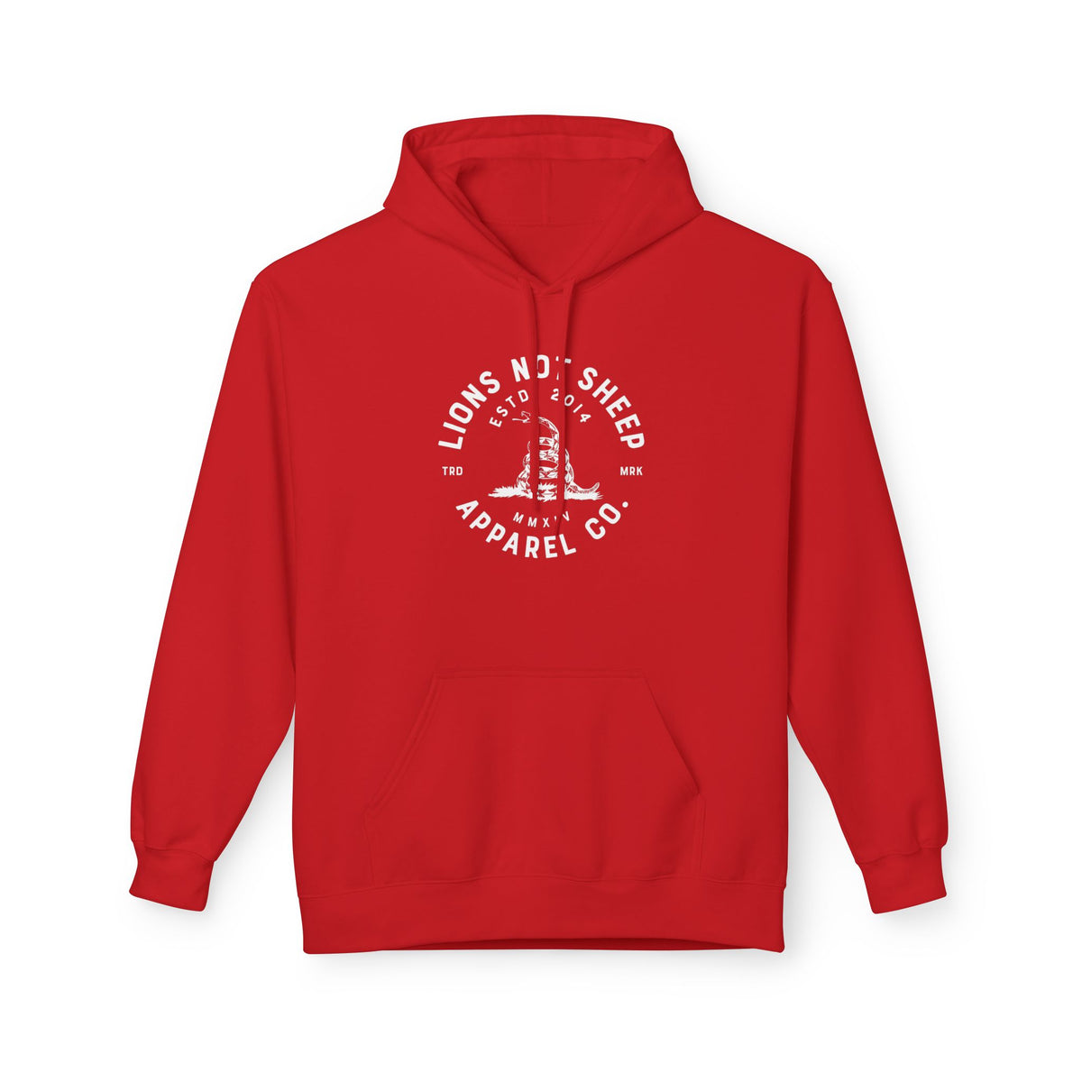 Lions Not Sheep "Don't Tread on Me" Softstyle Fleece Hoodie