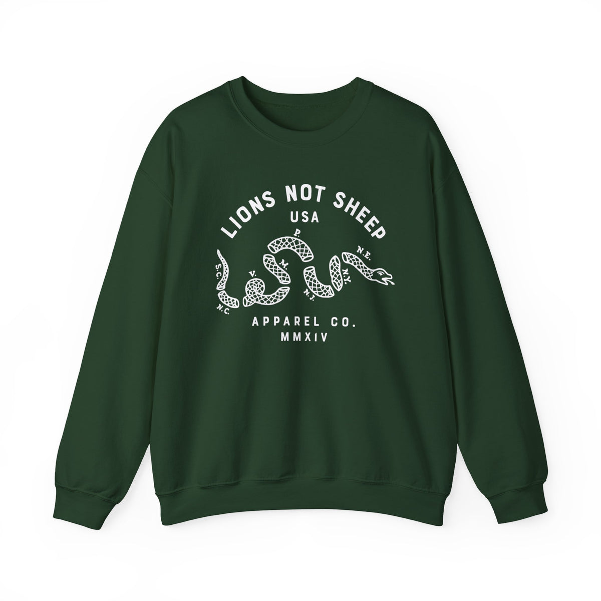 Lions Not Sheep "Vintage Snake" Unisex Crewneck Sweatshirt