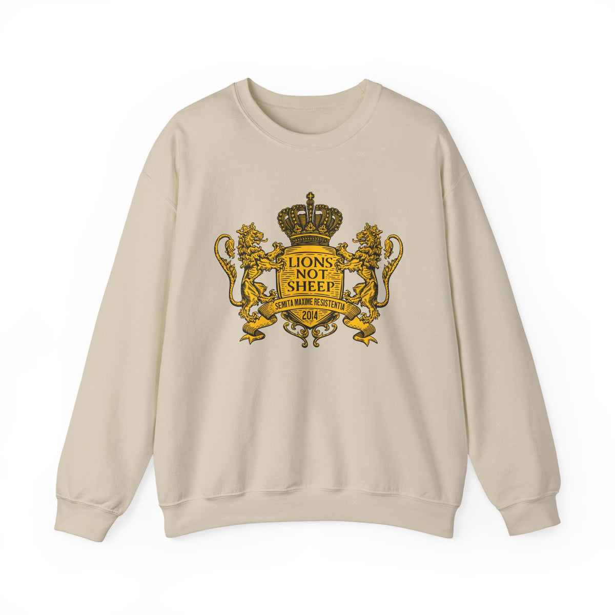 Lions Not Sheep "Coat of Arms" Unisex Crewneck Sweatshirt