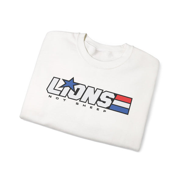 Lions Not Sheep "American Hero" Unisex Crewneck Sweatshirt