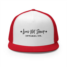 Lions Not Sheep "Apparel Co." 5 Panel Trucker Hat - Light Version Old