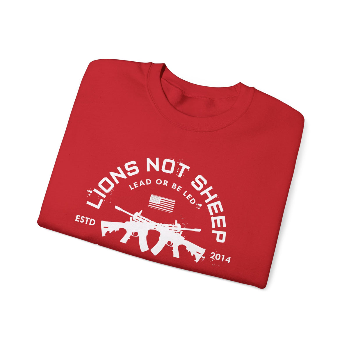 Lions Not Sheep "Cross Guns" Unisex Crewneck Sweatshirt