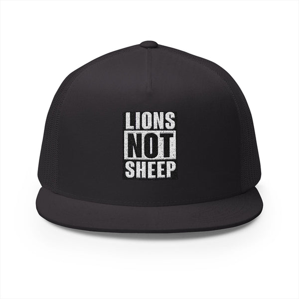 Lions Not Sheep "Straight Outta" 5 Panel Trucker Hat Old