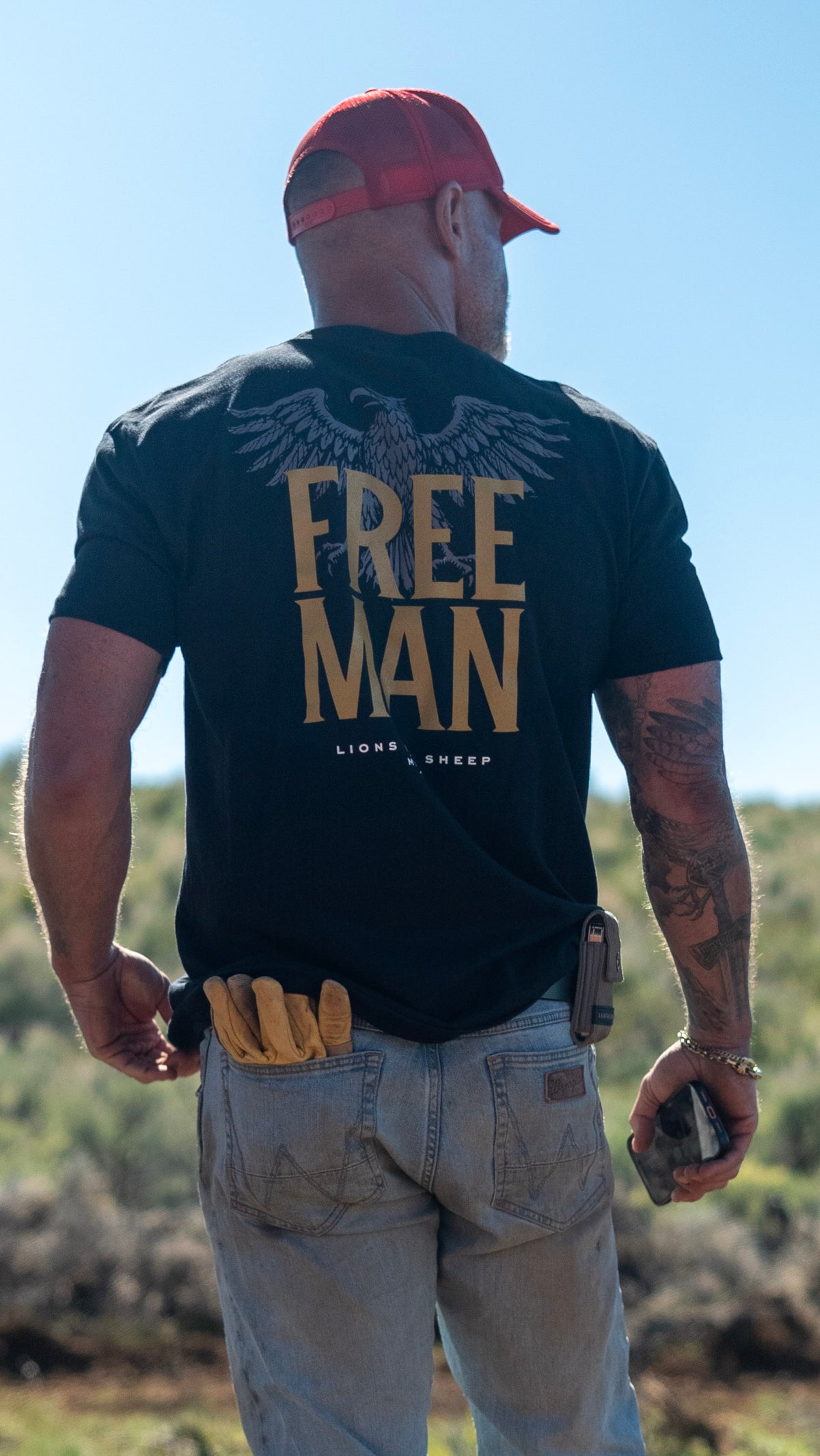 Lions Not Sheep "Free Man" Tee