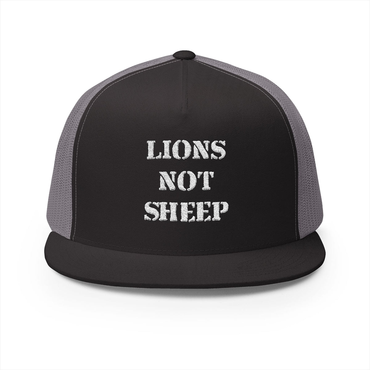 Lions Not Sheep &quot;OG&quot; 5 Panel Trucker Hat - Dark Version