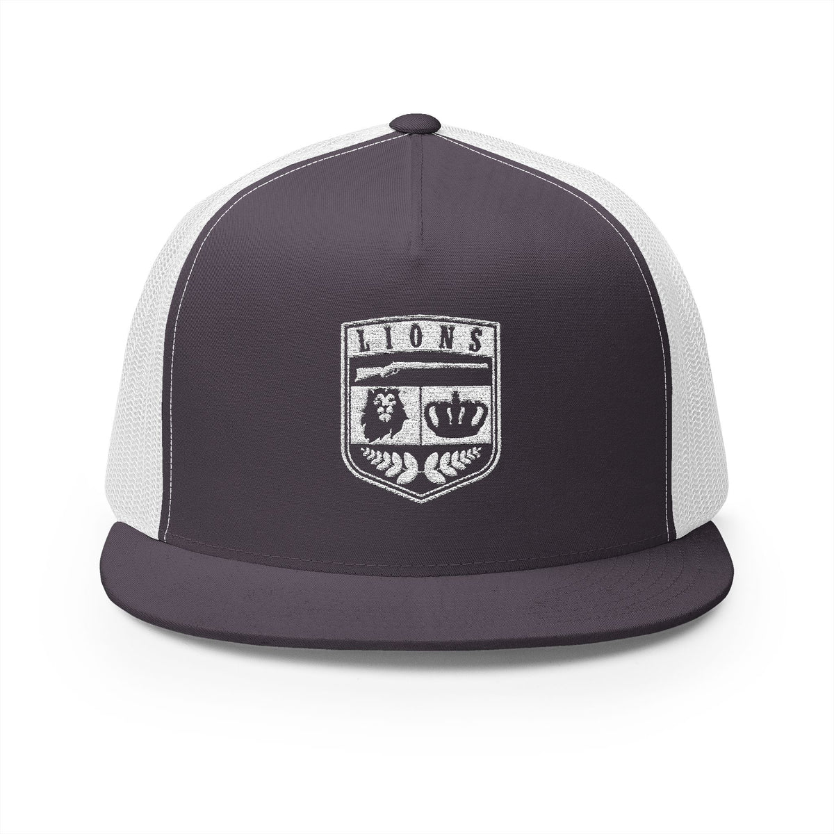 Lions Not Sheep &quot;Crest&quot; 5 Panel Trucker Hat - Dark Version