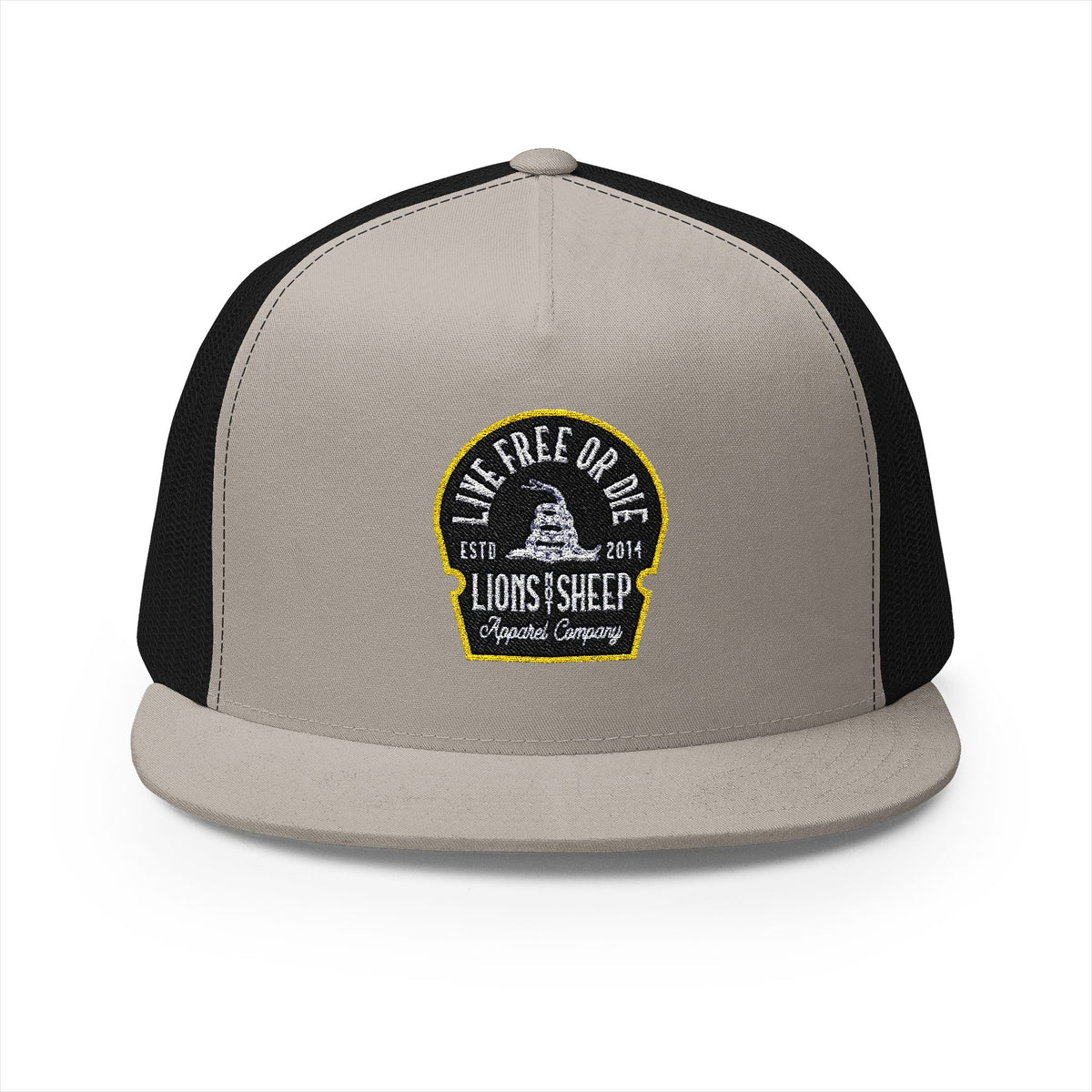 Lions Not Sheep &quot;Live Free or Die&quot; 5 Panel Trucker Hat