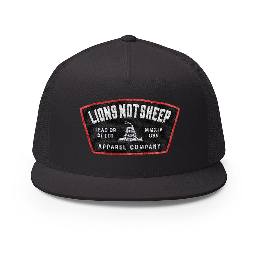 Lions Not Sheep "Lead From the Front" 5 Panel Trucker Hat Old