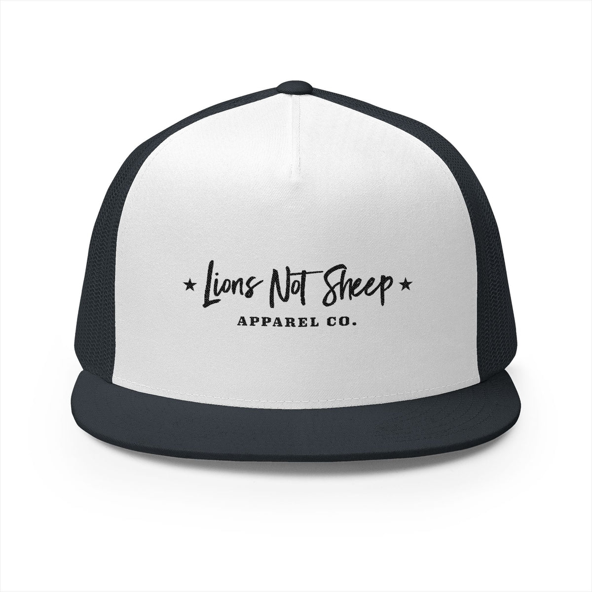 Lions Not Sheep &quot;Apparel Co.&quot; 5 Panel Trucker Hat - Light Version