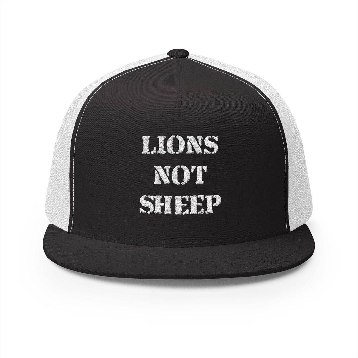 Lions Not Sheep &quot;OG&quot; 5 Panel Trucker Hat - Dark Version