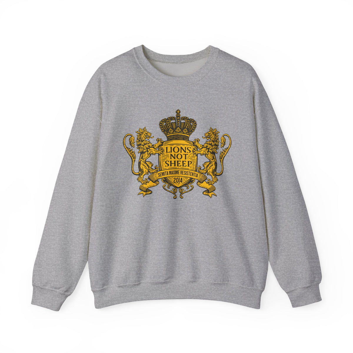 Lions Not Sheep "Coat of Arms" Unisex Crewneck Sweatshirt