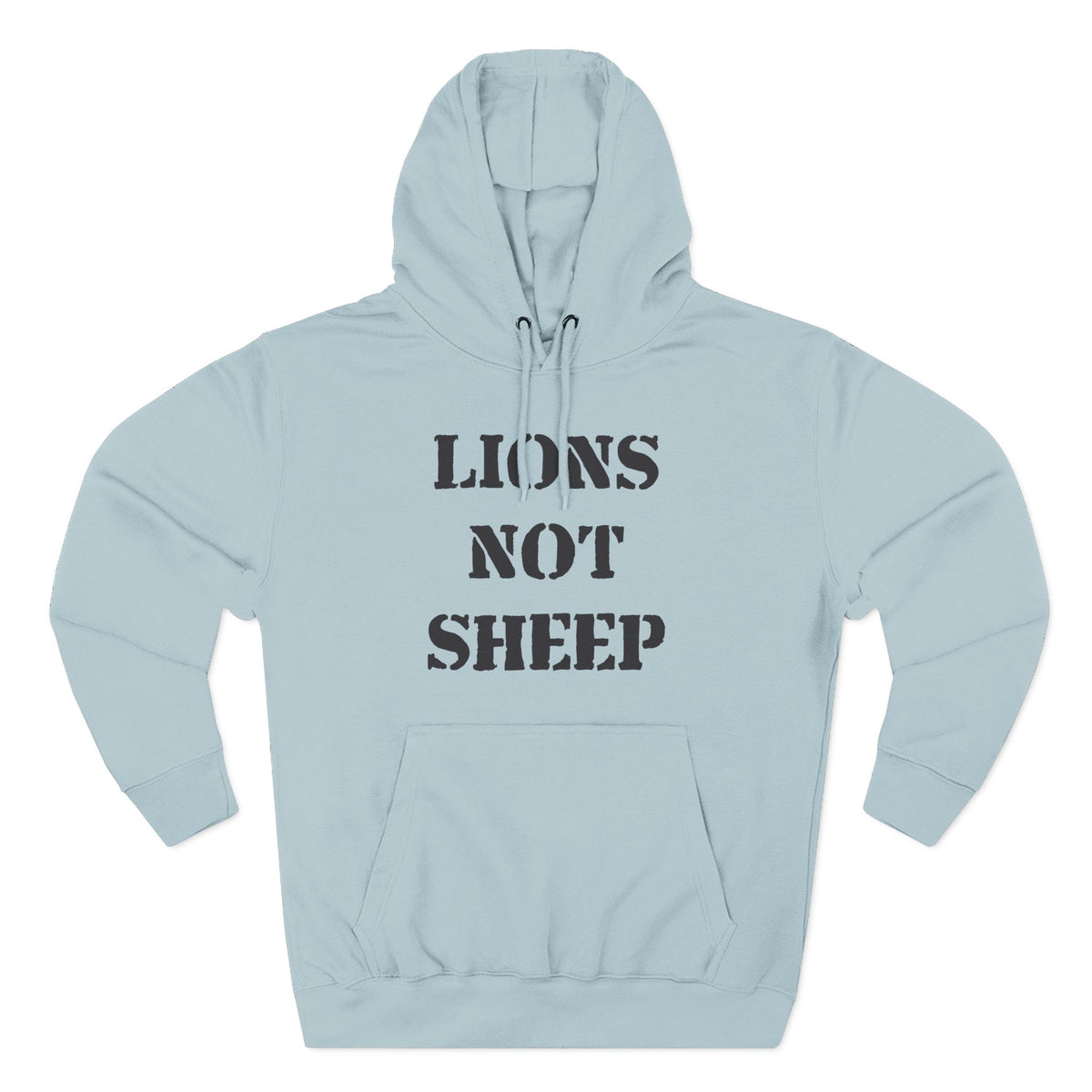 Lions Not Sheep &quot;OG&quot; Three-Panel Fleece Hoodie