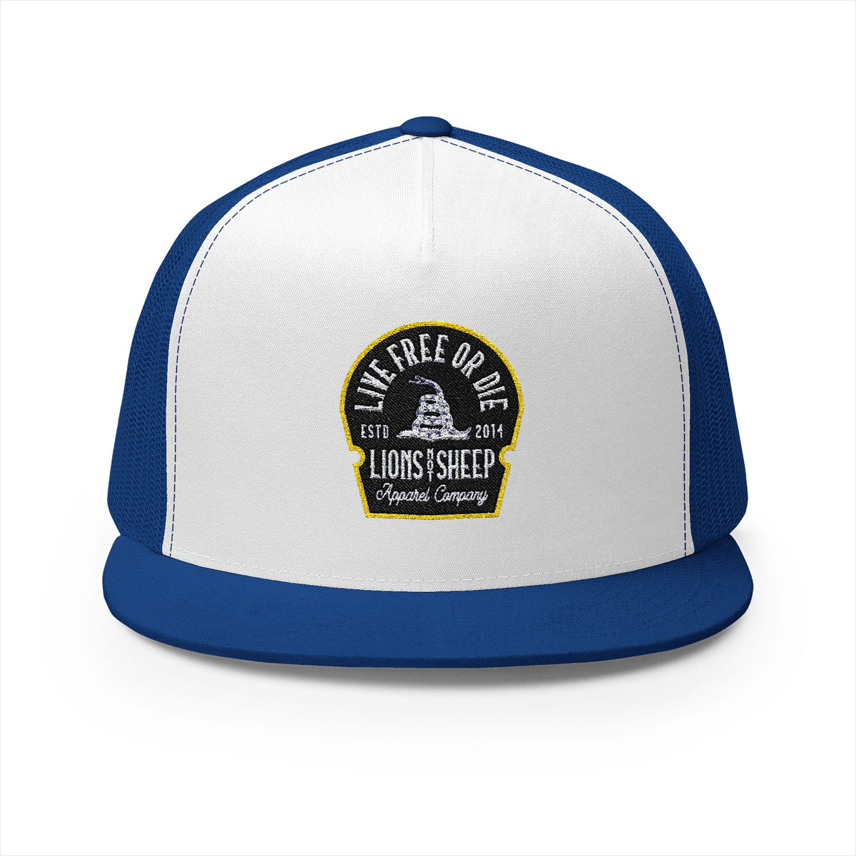 Lions Not Sheep &quot;Live Free or Die&quot; 5 Panel Trucker Hat