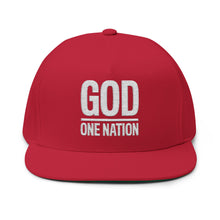 Lions Not Sheep "God's Nation" Flat Bill Hat - Dark Version Old
