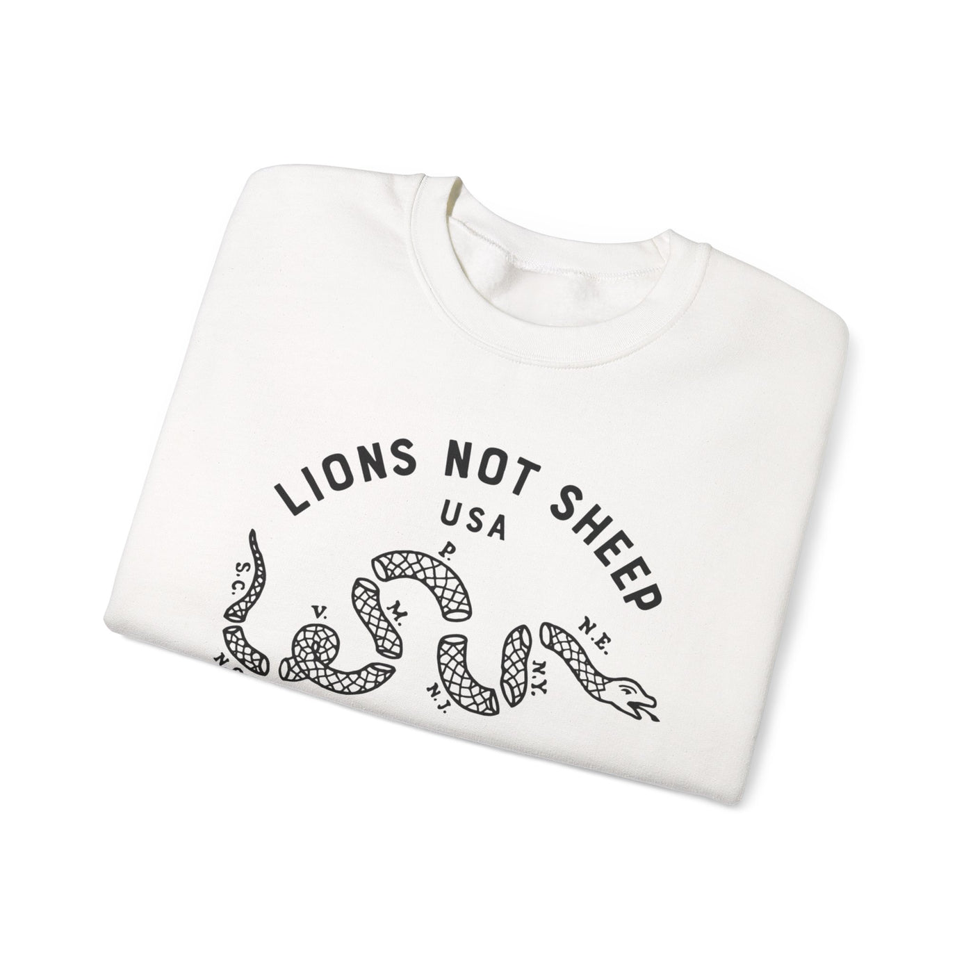 Lions Not Sheep "Vintage Snake" Unisex Crewneck Sweatshirt