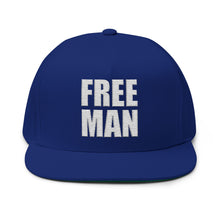 Lions Not Sheep "Free Man" Flat Bill Hat - Dark Version Old