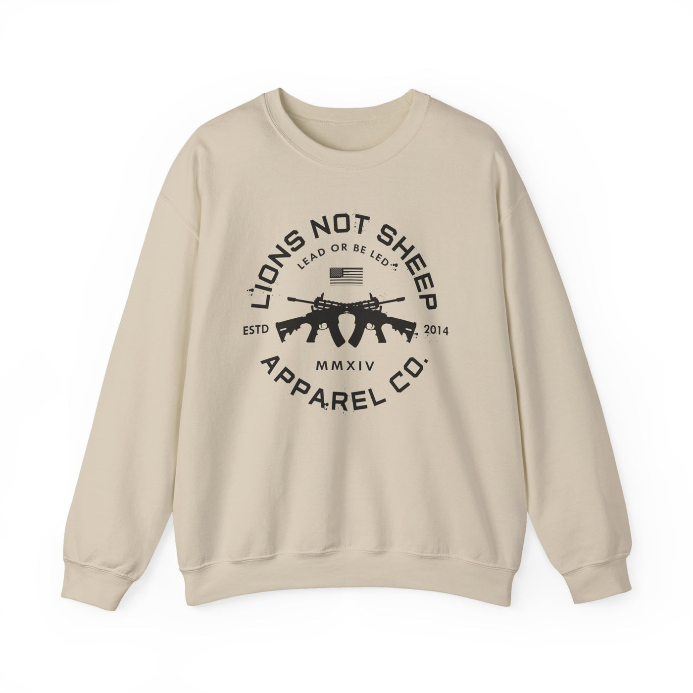 Lions Not Sheep "Cross Guns" Unisex Crewneck Sweatshirt