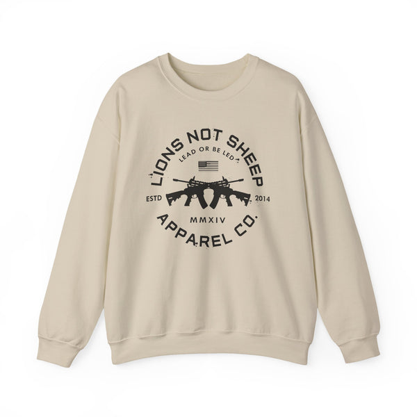 Lions Not Sheep "Cross Guns" Unisex Crewneck Sweatshirt