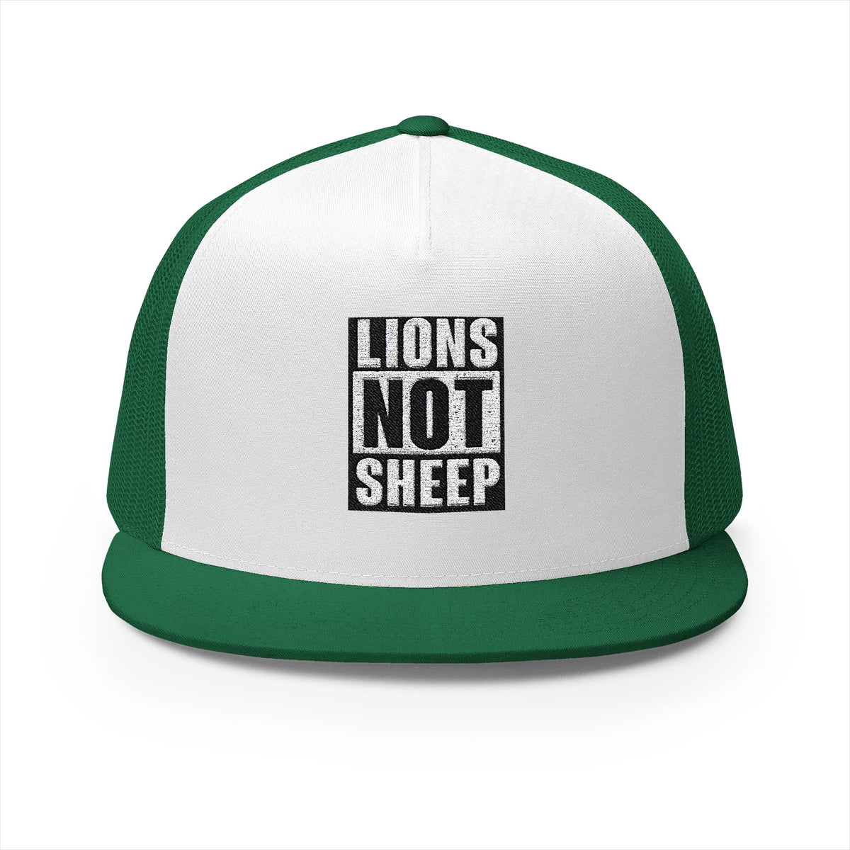 Lions Not Sheep &quot;Straight Outta&quot; 5 Panel Trucker Hat