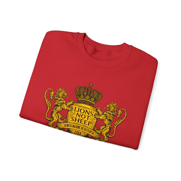 Lions Not Sheep "Coat of Arms" Unisex Crewneck Sweatshirt