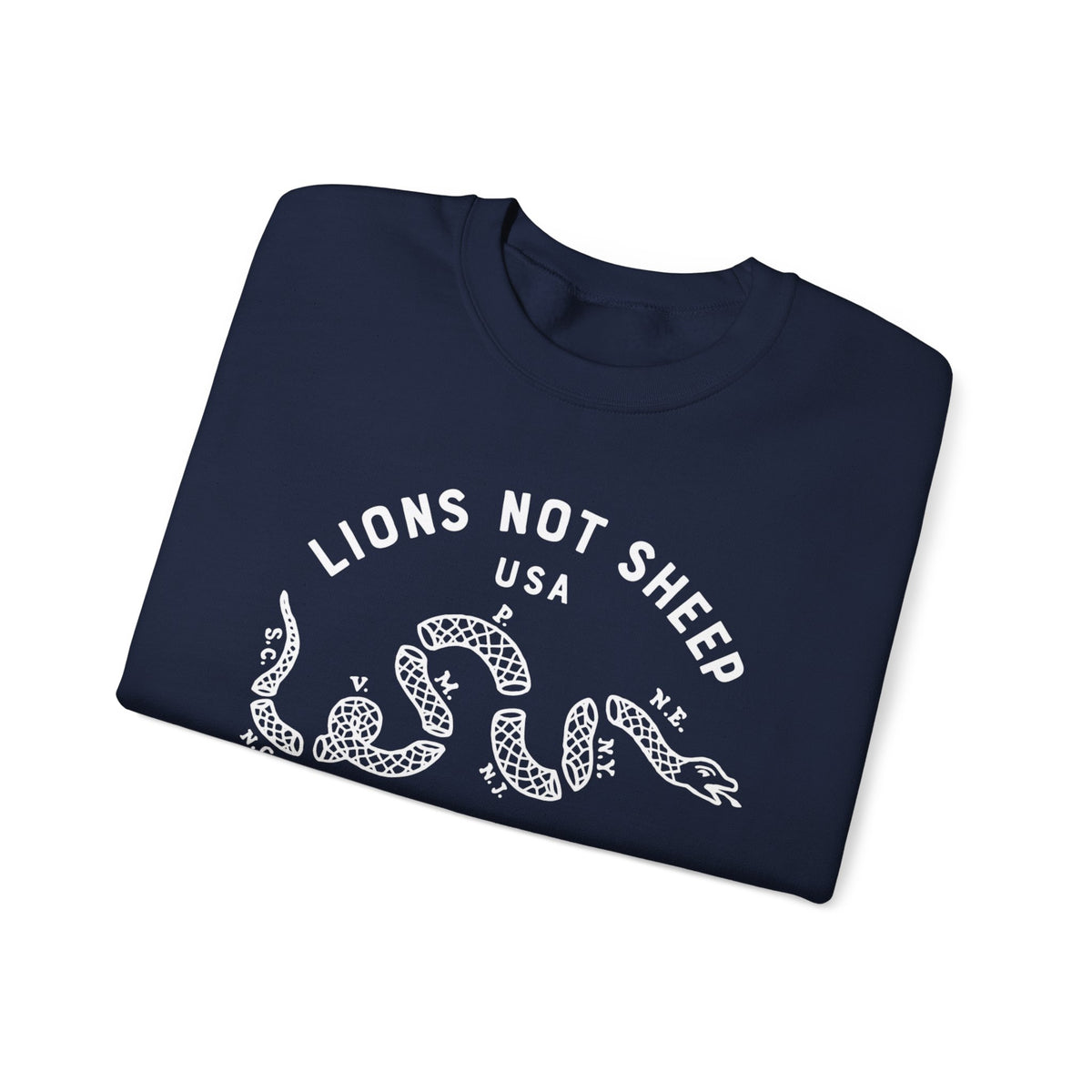 Lions Not Sheep "Vintage Snake" Unisex Crewneck Sweatshirt