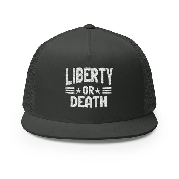 Lions Not Sheep "Liberty or Death" 5 Panel Trucker Hat - Dark Version Old