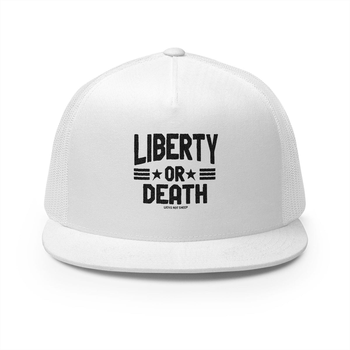 Lions Not Sheep &quot;Liberty or Death&quot; 5 Panel Trucker Hat - Light Version