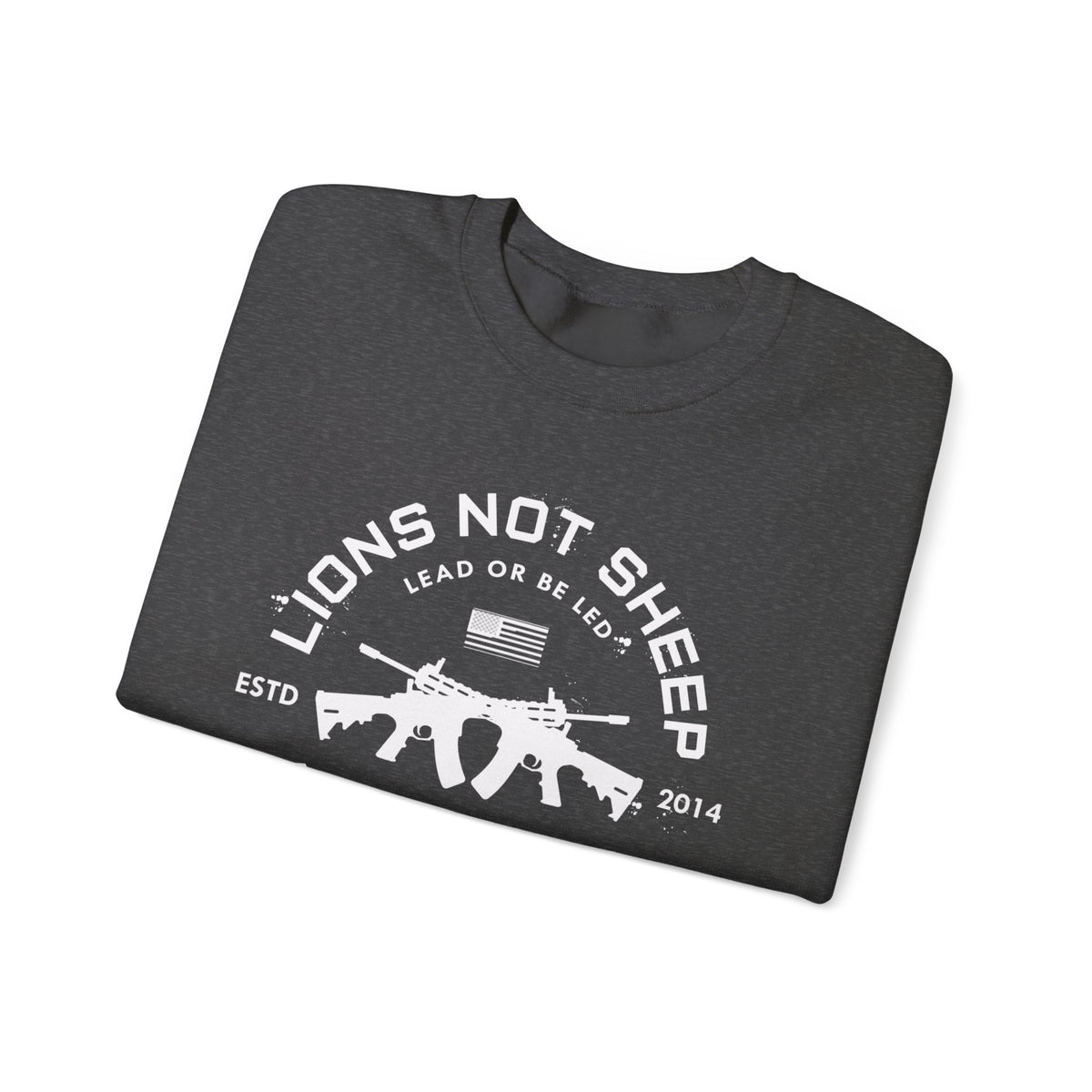 Lions Not Sheep "Cross Guns" Unisex Crewneck Sweatshirt