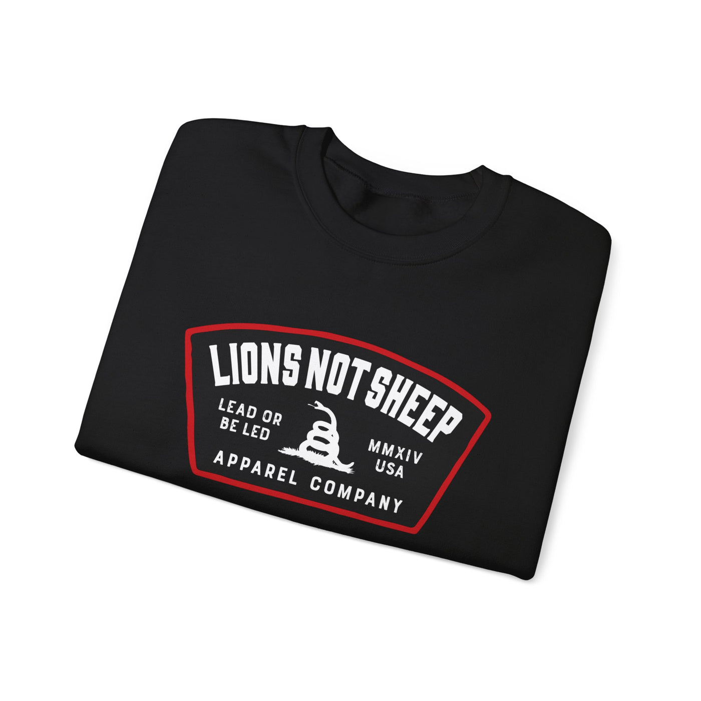 Lions Not Sheep "Lead From the Front" Unisex Crewneck Sweatshirt