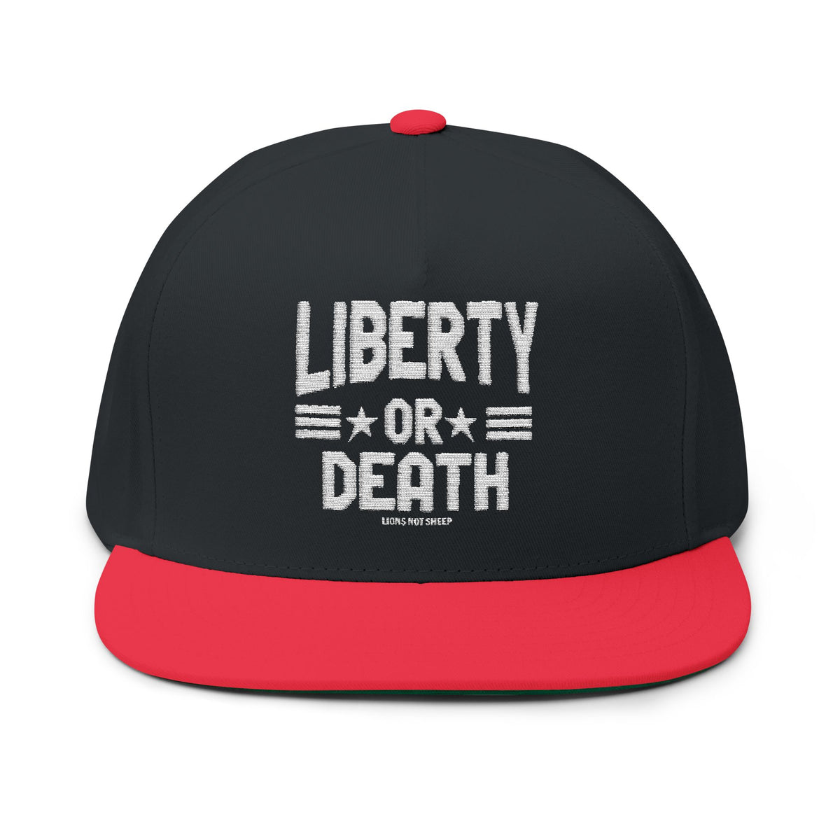 Lions Not Sheep &quot;Liberty or Death&quot; Flat Bill Hat - Dark Version