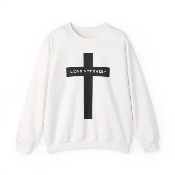Lions Not Sheep "Cross" Unisex Crewneck Sweatshirt