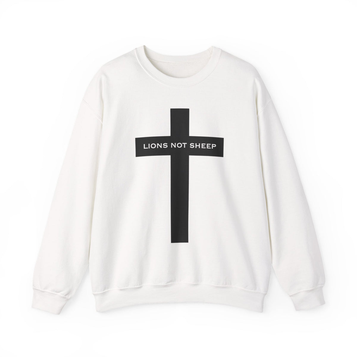 Lions Not Sheep "Cross" Unisex Crewneck Sweatshirt