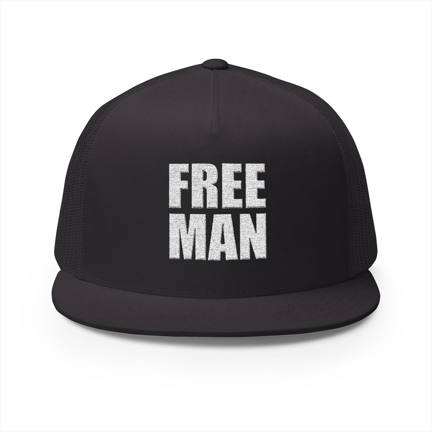 Lions Not Sheep "Free Man" 5 Panel Trucker Hat - Dark Version Old