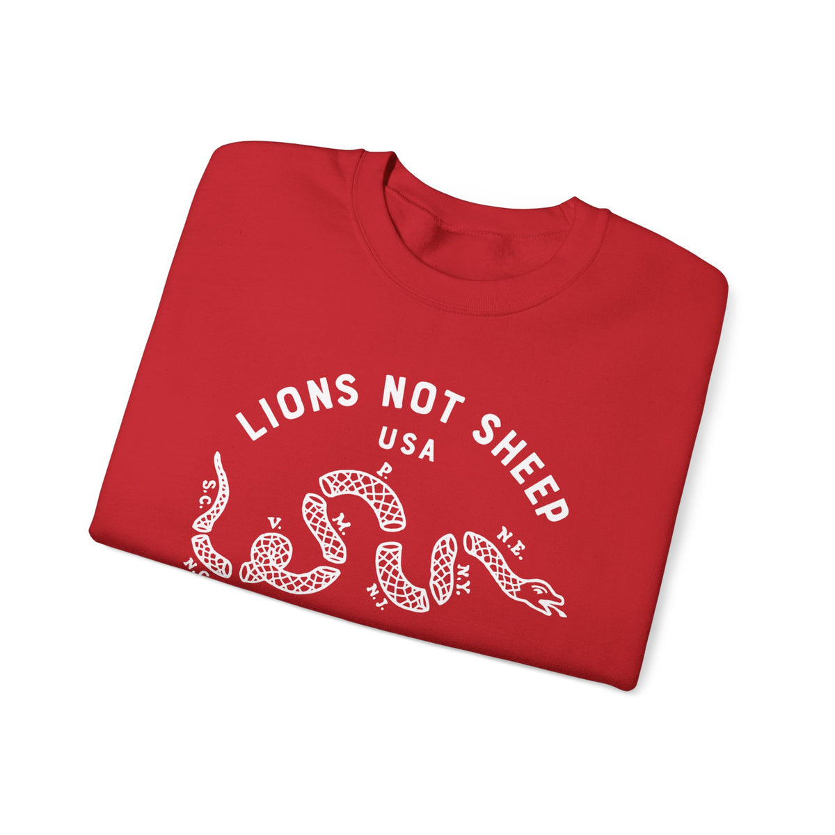 Lions Not Sheep "Vintage Snake" Unisex Crewneck Sweatshirt