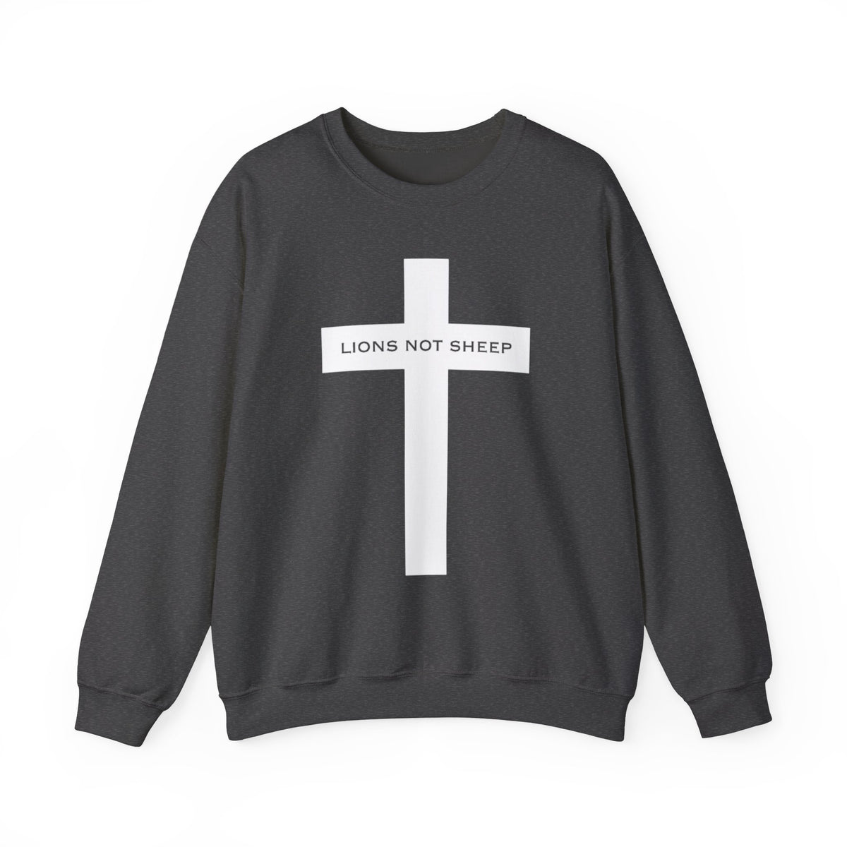 Lions Not Sheep "Cross" Unisex Crewneck Sweatshirt
