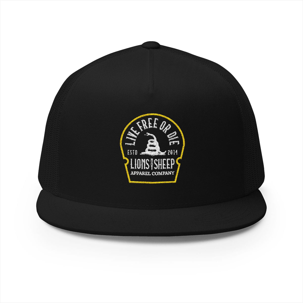 Lions Not Sheep &quot;Live Free or Die&quot; 5 Panel Trucker Hat