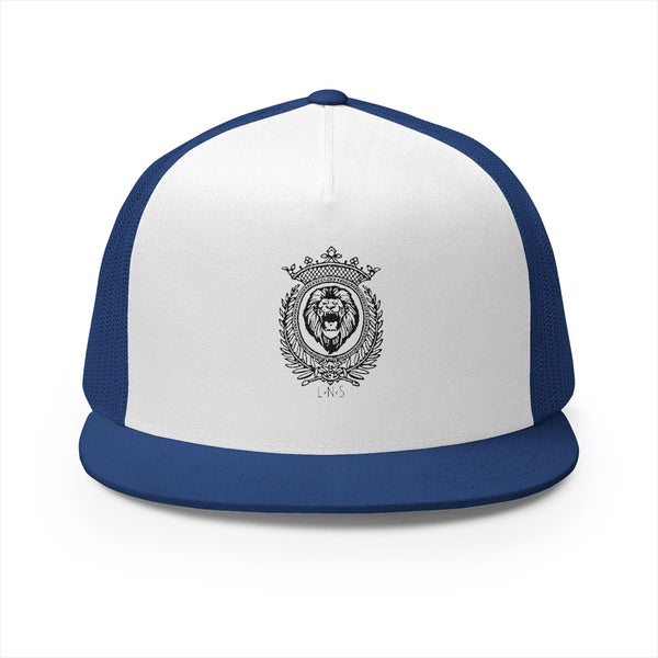Lions Not Sheep "Royal" 5 Panel Trucker Hat - Light Version Old